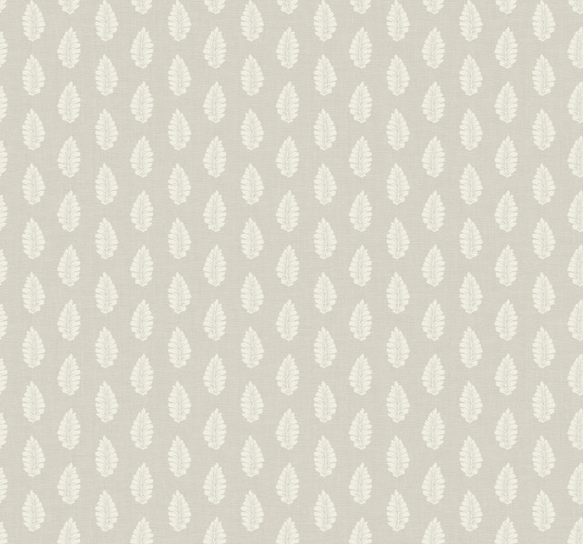 Leaf Pendant Grey Wallpaper by Inspired by Color Designer Beige & Neutrals Covers about 60.8 square feet 27-in by 27-ft long roll Prepasted 25.25 - Swanky Fabrics -