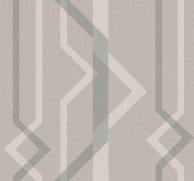 Shape Shifter Beige Wallpaper by York Wallcoverings Designer Geometric Resource Library Covers about 60.8 square feet 27-in by 27-ft long roll Prepasted 25.25 - Swanky Fabrics - Shape Shifter Beige Wallpaper by York Wallcoverings Designer Geometric Resource Library Covers about 60.8 square feet 27-in by 27-ft long roll Prepasted 25.25 - Swanky Fabrics -