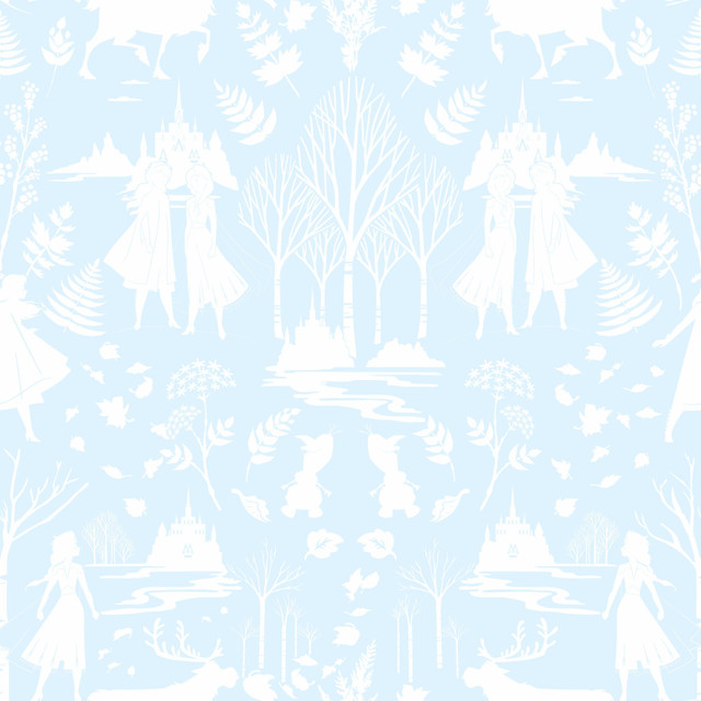 Disney Frozen 2 Nordic Green & Glitter Wallpaper by York Wallcoverings Designer Disney Kids Vol. 4 Covers about 56.4 square feet 20.5-in by 33-ft long roll Unpasted 20.5 - Swanky Fabrics - Disney Frozen 2 Nordic Green & Glitter Wallpaper by York Wallcoverings Designer Disney Kids Vol. 4 Covers about 56.4 square feet 20.5-in by 33-ft long roll Unpasted 20.5 - Swanky Fabrics -