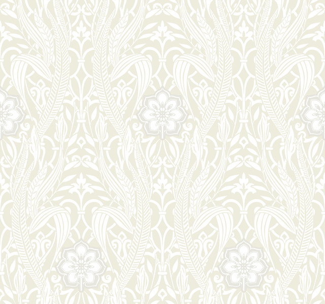 Gatsby Damask Beige Wallpaper by York Wallcoverings Designer Damask Resource Library Covers about 60.8 square feet 27-in by 27-ft long roll Prepasted 25.25 - Swanky Fabrics - Gatsby Damask Beige Wallpaper by York Wallcoverings Designer Damask Resource Library Covers about 60.8 square feet 27-in by 27-ft long roll Prepasted 25.25 - Swanky Fabrics -