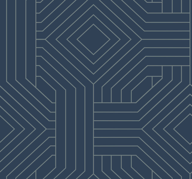 Diverging Diamonds Navy Wallpaper by Candice Olson Designer Candice Olson Modern Artisan II Covers about 60.8 square feet 27-in by 27-ft long roll Unpasted 25.25 - Swanky Fabrics - Diverging Diamonds Navy Wallpaper by Candice Olson Designer Candice Olson Modern Artisan II Covers about 60.8 square feet 27-in by 27-ft long roll Unpasted 25.25 - Swanky Fabrics -