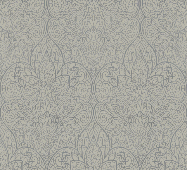 Paradise Dark Taupe & Silver Wallpaper by Candice Olson Designer Candice Olson After 8 Covers about 56.9 square feet 20.8-in by 32.8-ft long roll Unpasted 25.25 - Swanky Fabrics - Paradise Dark Taupe & Silver Wallpaper by Candice Olson Designer Candice Olson After 8 Covers about 56.9 square feet 20.8-in by 32.8-ft long roll Unpasted 25.25 - Swanky Fabrics -