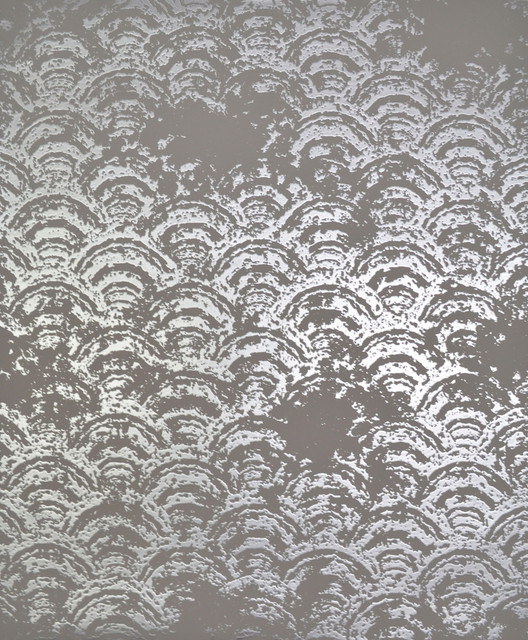 Eclipse Grey & Silver Wallpaper by Antonina Vella Designer Antonina Vella Modern Metals Covers about 56.9 square feet 20.8-in by 32.8-ft long roll Unpasted 25.2 - Swanky Fabrics - Eclipse Grey & Silver Wallpaper by Antonina Vella Designer Antonina Vella Modern Metals Covers about 56.9 square feet 20.8-in by 32.8-ft long roll Unpasted 25.2 - Swanky Fabrics -
