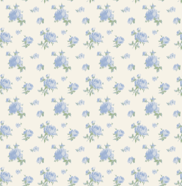 Ikat Rose Blue Small Print Wallpaper by A-Street Prints Designer LoveShackFancy Covers about 56.4 square feet 20.5-in by 33-ft long roll Unpasted 20.5 - Swanky Fabrics - Ikat Rose Blue Small Print Wallpaper by A-Street Prints Designer LoveShackFancy Covers about 56.4 square feet 20.5-in by 33-ft long roll Unpasted 20.5 - Swanky Fabrics -