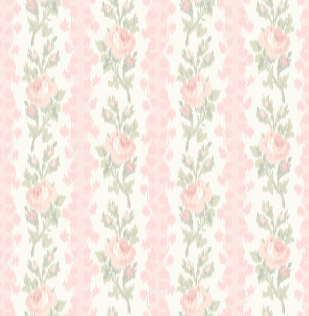 Blooming Heirloom Marie Pink Rose Stripe Wallpaper by A-Street Prints Designer LoveShackFancy Covers about 56.4 square feet 20.5-in by 33-ft long roll Unpasted 21 - Swanky Fabrics - Blooming Heirloom Marie Pink Rose Stripe Wallpaper by A-Street Prints Designer LoveShackFancy Covers about 56.4 square feet 20.5-in by 33-ft long roll Unpasted 21 - Swanky Fabrics -