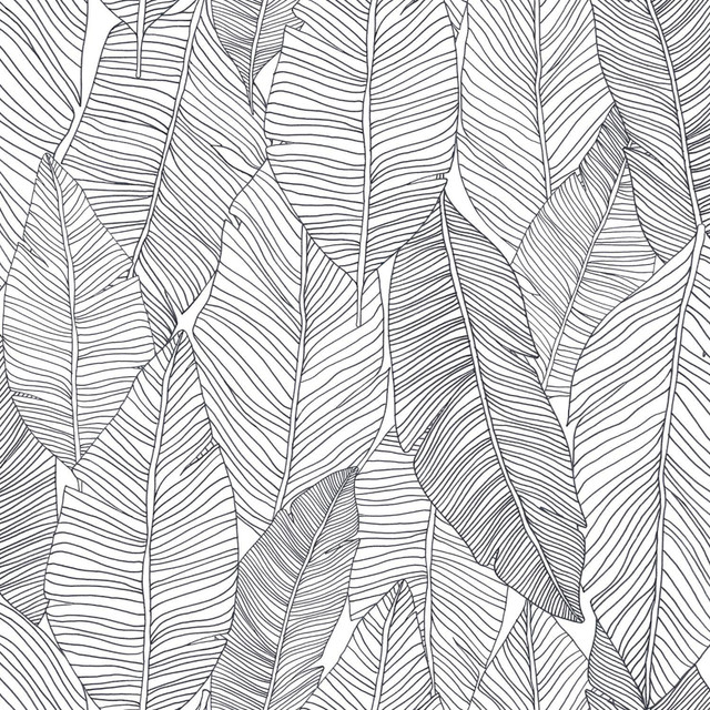 Thuy Grey Banana Leaves Wallpaper by ESTA Home Designer Design Department Covers about 56.4 square feet 20.5-in by 33-ft long roll Unpasted 20.9 - Swanky Fabrics - Thuy Grey Banana Leaves Wallpaper by ESTA Home Designer Design Department Covers about 56.4 square feet 20.5-in by 33-ft long roll Unpasted 20.9 - Swanky Fabrics -