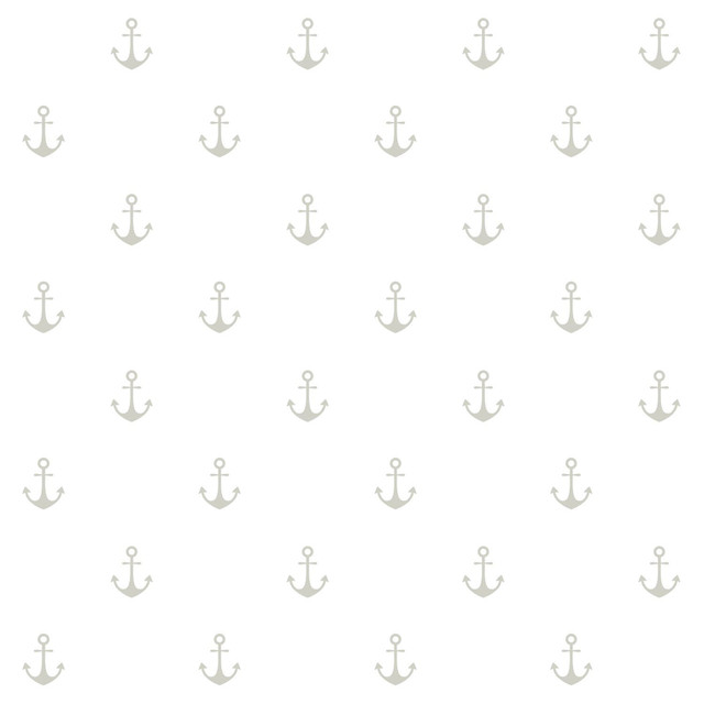 Morton Grey Anchors Wallpaper by ESTA Home Designer Design Department Covers about 56.4 square feet 20.5-in by 33-ft long roll Unpasted 5.21 - Swanky Fabrics - Morton Grey Anchors Wallpaper by ESTA Home Designer Design Department Covers about 56.4 square feet 20.5-in by 33-ft long roll Unpasted 5.21 - Swanky Fabrics -
