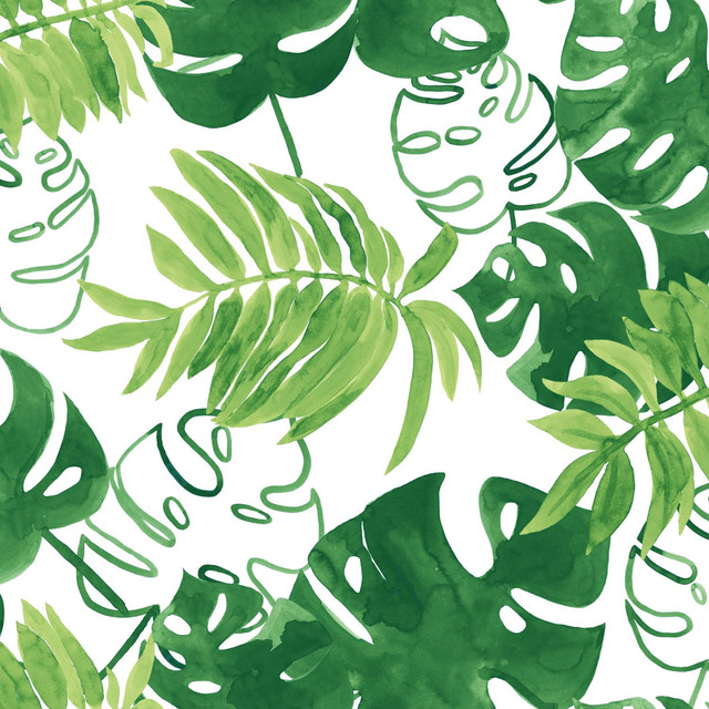 Patti Green Leaves Wallpaper by ESTA Home Designer Design Department Covers about 56.4 square feet 20.5-in by 33-ft long roll Unpasted 20.9 - Swanky Fabrics - Patti Green Leaves Wallpaper by ESTA Home Designer Design Department Covers about 56.4 square feet 20.5-in by 33-ft long roll Unpasted 20.9 - Swanky Fabrics -