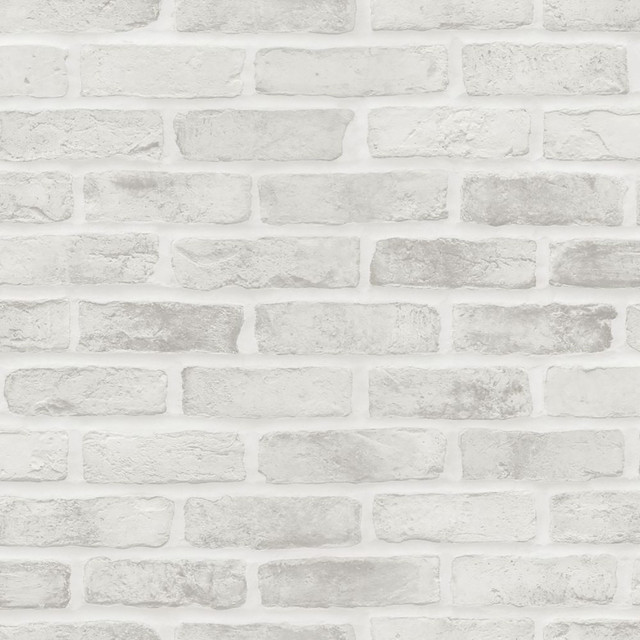 Burnham Grey Brick Wall Wallpaper by ESTA Home Designer Design Department Covers about 57.5 square feet 20.9-in by 33-ft long roll Unpasted 20.9 - Swanky Fabrics - Burnham Grey Brick Wall Wallpaper by ESTA Home Designer Design Department Covers about 57.5 square feet 20.9-in by 33-ft long roll Unpasted 20.9 - Swanky Fabrics -