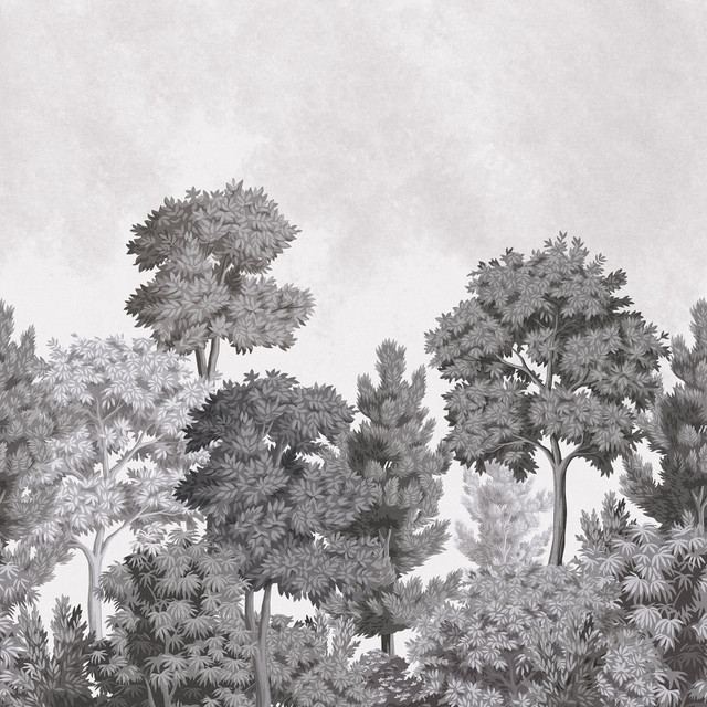 Delamere Mono Wall Mural by Advantage Designer Westbury Forest 19.6-in by 9.8-ft long roll Washable and strippable Unpasted 0 - Swanky Fabrics - Delamere Mono Wall Mural by Advantage Designer Westbury Forest 19.6-in by 9.8-ft long roll Washable and strippable Unpasted 0 - Swanky Fabrics -