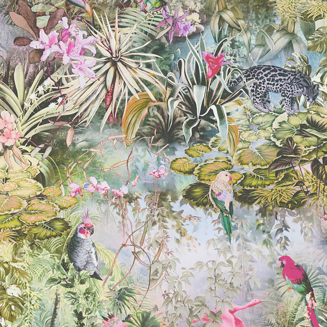 Cordian Light Yellow Rainforest Landscape Wallpaper by AS Creation Designer AS Creation Covers about 57.5 square feet 20.9-in by 33-ft long roll Unpasted 29.5 - Swanky Fabrics - Cordian Light Yellow Rainforest Landscape Wallpaper by AS Creation Designer AS Creation Covers about 57.5 square feet 20.9-in by 33-ft long roll Unpasted 29.5 - Swanky Fabrics -