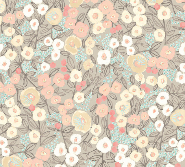 Flora Ditsy Pastel Garden Wallpaper by ohpopsi Designer Glasshouse Covers about 54.2 square feet 19.7-in by 33-ft long roll Unpasted 16 - Swanky Fabrics - Flora Ditsy Pastel Garden Wallpaper by ohpopsi Designer Glasshouse Covers about 54.2 square feet 19.7-in by 33-ft long roll Unpasted 16 - Swanky Fabrics -