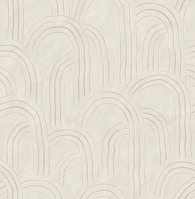 Cabo Cream Rippled Arches Wallpaper by A-Street Prints Designer Sarah + Ruby Covers about 56.4 square feet 20.5-in by 33-ft long roll Unpasted 21 - Swanky Fabrics - Cabo Cream Rippled Arches Wallpaper by A-Street Prints Designer Sarah + Ruby Covers about 56.4 square feet 20.5-in by 33-ft long roll Unpasted 21 - Swanky Fabrics -