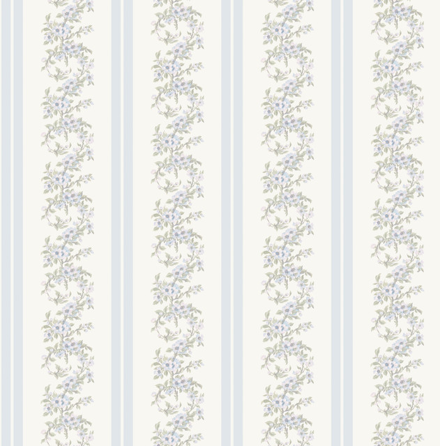 Marigold Wreath Baby Blue Rush Floral Stripe Wallpaper by A-Street Prints Designer LoveShackFancy Covers about 56.4 square feet 20.5-in by 33-ft long roll Unpasted 3.5 - Swanky Fabrics - Marigold Wreath Baby Blue Rush Floral Stripe Wallpaper by A-Street Prints Designer LoveShackFancy Covers about 56.4 square feet 20.5-in by 33-ft long roll Unpasted 3.5 - Swanky Fabrics -