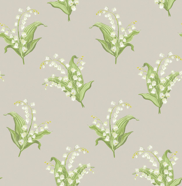 Farmington Stone Lily of the Valley Wallpaper by A-Street Prints Designer Erin Gates Covers about 56.4 square feet 20.5-in by 33-ft long roll Unpasted 21 - Swanky Fabrics - Farmington Stone Lily of the Valley Wallpaper by A-Street Prints Designer Erin Gates Covers about 56.4 square feet 20.5-in by 33-ft long roll Unpasted 21 - Swanky Fabrics -