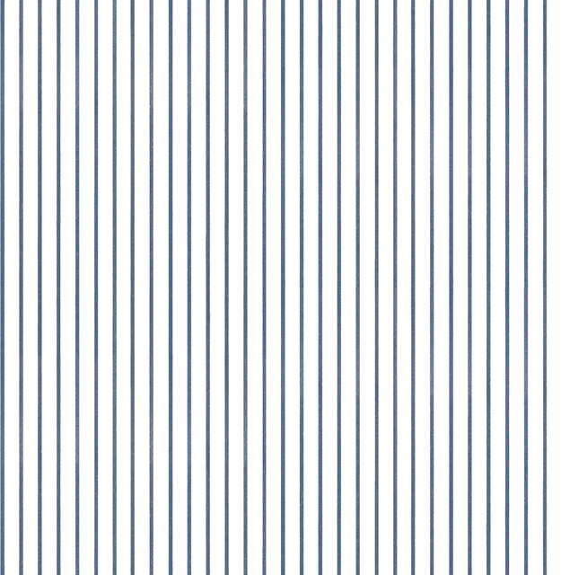 Oliver Navy Simple Stripe Wallpaper by A-Street Prints Designer Erin Gates Covers about 56.4 square feet 20.5-in by 33-ft long roll Unpasted 0 - Swanky Fabrics -