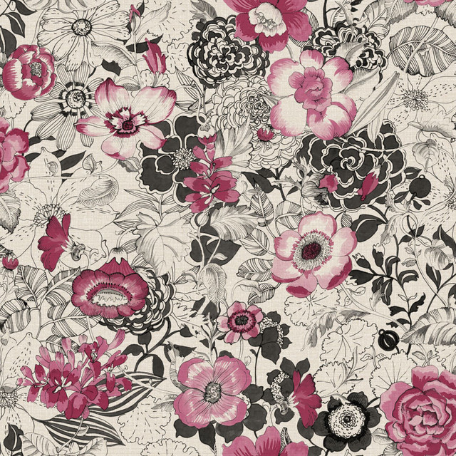 Penny Pink Floral Wallpaper by ESTA Home Designer Design Department Covers about 56.4 square feet 20.5-in by 33-ft long roll Unpasted 20.9 - Swanky Fabrics - Penny Pink Floral Wallpaper by ESTA Home Designer Design Department Covers about 56.4 square feet 20.5-in by 33-ft long roll Unpasted 20.9 - Swanky Fabrics -
