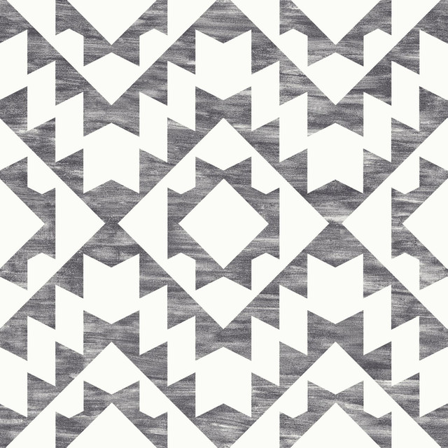 Fantine Black Geometric Wallpaper by ESTA Home Designer Design Department Covers about 56.4 square feet 20.5-in by 33-ft long roll Unpasted 20.9 - Swanky Fabrics -