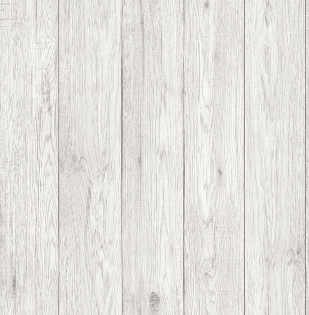 Mammoth White Lumber Wood Wallpaper by Brewster Designer Brewster Essentials Covers about 56.4 square feet 20.5-in by 33-ft long roll Unpasted 20.9 - Swanky Fabrics -
