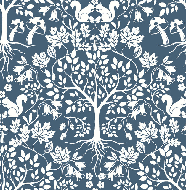 Leo Navy Tree Wallpaper by A-Street Prints Designer A-Street Select Covers about 56.4 square feet 20.5-in by 33-ft long roll Unpasted 21.25 - Swanky Fabrics - Leo Navy Tree Wallpaper by A-Street Prints Designer A-Street Select Covers about 56.4 square feet 20.5-in by 33-ft long roll Unpasted 21.25 - Swanky Fabrics -