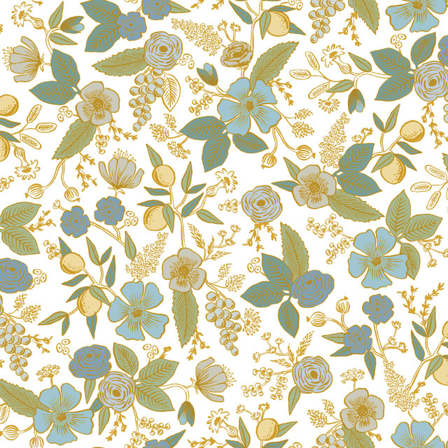 Colette Blue Multicolor Peel & Stick Wallpaper by Rifle Paper Co. Designer P&S Rifle Paper 3 Covers about 34.2 square feet 20.5-in by 20-ft long roll Peel & Stick 20.5 - Swanky Fabrics - Colette Blue Multicolor Peel & Stick Wallpaper by Rifle Paper Co. Designer P&S Rifle Paper 3 Covers about 34.2 square feet 20.5-in by 20-ft long roll Peel & Stick 20.5 - Swanky Fabrics -