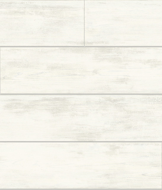 Magnolia Home Shiplap White Peel & Stick Wallpaper by Magnolia Home Designer York Premium Peel + Stick Covers about 34.2 square feet 20.5-in by 20-ft long roll Peel & Stick 24 - Swanky Fabrics -