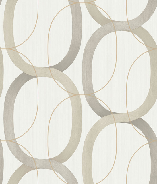 Interlock Light Taupe Peel & Stick Wallpaper by Candice Olson Designer Simply Candice Covers about 34.2 square feet 20.5-in by 20-ft long roll Peel & Stick 24 - Swanky Fabrics - Interlock Light Taupe Peel & Stick Wallpaper by Candice Olson Designer Simply Candice Covers about 34.2 square feet 20.5-in by 20-ft long roll Peel & Stick 24 - Swanky Fabrics -