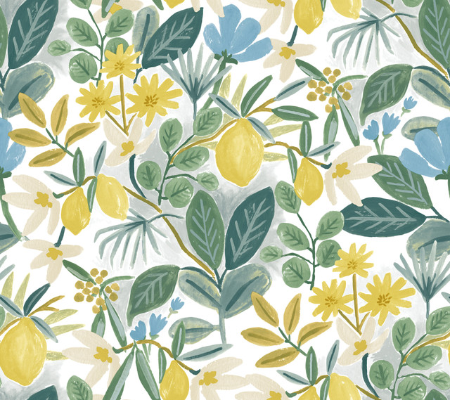 Amalfi Blue & Green Peel & Stick Wallpaper by Rifle Paper Co. Designer Rifle Paper Co. Premium Peel & Stick Covers about 45 square feet 27-in by 20-ft long roll Peel & Stick 24 - Swanky Fabrics - Amalfi Blue & Green Peel & Stick Wallpaper by Rifle Paper Co. Designer Rifle Paper Co. Premium Peel & Stick Covers about 45 square feet 27-in by 20-ft long roll Peel & Stick 24 - Swanky Fabrics -
