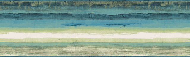 Mesa Green Border by York Wallcoverings Designer Border Portfolio II Covers about 11.3 square feet 9-in by 15-ft long roll Prepasted 30 - Swanky Fabrics -