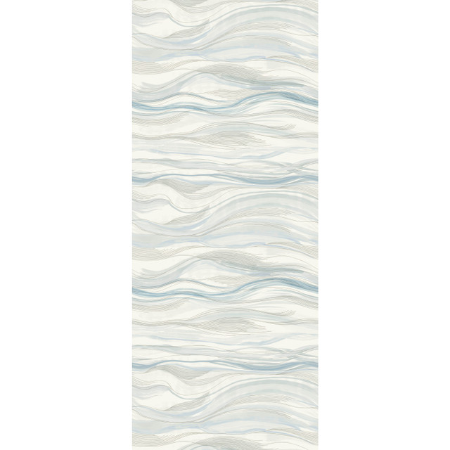 Currents Blue Wall Mural by Antonina Vella Designer Antonina Vella Dazzling Dimensions Volume II Covers 1 panel - measures 4-ft 2-in wide by 10-ft 2-in tall when assembled 50.4-in by 10.2-ft long roll Unpasted 0 - Swanky Fabrics - Currents Blue Wall Mural by Antonina Vella Designer Antonina Vella Dazzling Dimensions Volume II Covers 1 panel - measures 4-ft 2-in wide by 10-ft 2-in tall when assembled 50.4-in by 10.2-ft long roll Unpasted 0 - Swanky Fabrics -