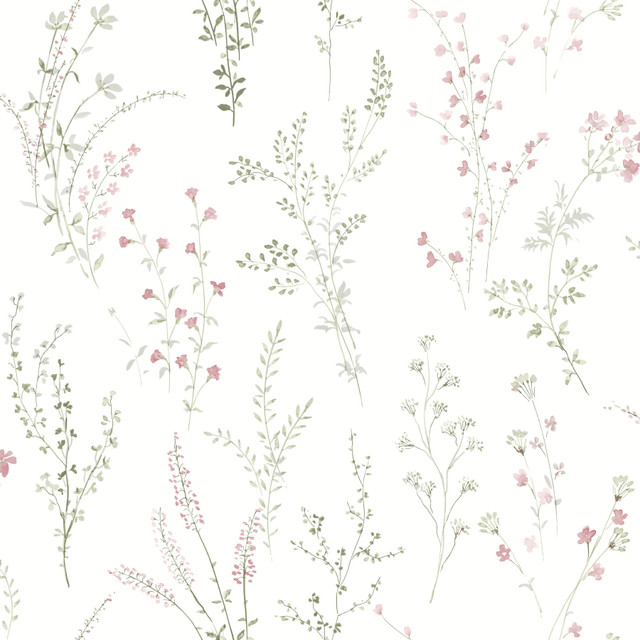 Wildflower Sprigs Multicolor Peel & Stick Wallpaper by York Wallcoverings Designer Watercolor Botanicals Covers about 34.2 square feet 20.5-in by 20-ft long roll Peel & Stick 20.5 - Swanky Fabrics - Wildflower Sprigs Multicolor Peel & Stick Wallpaper by York Wallcoverings Designer Watercolor Botanicals Covers about 34.2 square feet 20.5-in by 20-ft long roll Peel & Stick 20.5 - Swanky Fabrics -