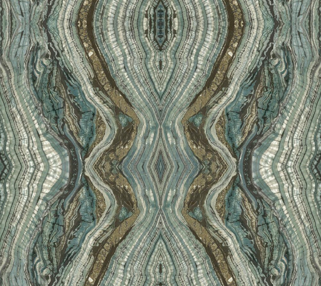 Kaleidoscope Teal Peel & Stick Wallpaper by York Wallcoverings Designer York Premium Peel + Stick Covers about 45 square feet 27-in by 20-ft long roll Peel & Stick 24 - Swanky Fabrics - Kaleidoscope Teal Peel & Stick Wallpaper by York Wallcoverings Designer York Premium Peel + Stick Covers about 45 square feet 27-in by 20-ft long roll Peel & Stick 24 - Swanky Fabrics -
