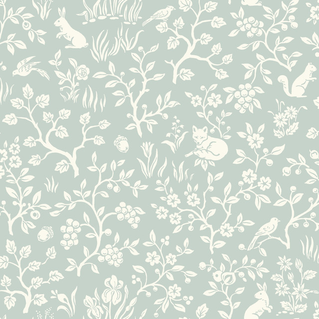 Magnolia Home Fox & Hare Green Peel & Stick Wallpaper by Magnolia Home Designer York Premium Peel + Stick Covers about 34.2 square feet 20.5-in by 20-ft long roll Peel & Stick 20.5 - Swanky Fabrics - Magnolia Home Fox & Hare Green Peel & Stick Wallpaper by Magnolia Home Designer York Premium Peel + Stick Covers about 34.2 square feet 20.5-in by 20-ft long roll Peel & Stick 20.5 - Swanky Fabrics -