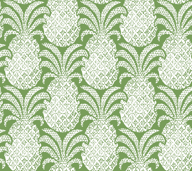Colony Club Palm Green Peel & Stick Wallpaper by Madcap Cottage Designer Madcap Cottage Covers about 45 square feet 27-in by 20-ft long roll Peel & Stick 24 - Swanky Fabrics -