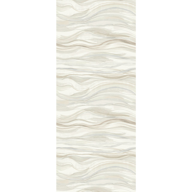 Currents Neutral Wall Mural by Antonina Vella Designer Antonina Vella Dazzling Dimensions Volume II Covers 1 panel - measures 4-ft 2-in wide by 10-ft 2-in tall when assembled 50.4-in by 10.2-ft long roll Unpasted 0 - Swanky Fabrics - Currents Neutral Wall Mural by Antonina Vella Designer Antonina Vella Dazzling Dimensions Volume II Covers 1 panel - measures 4-ft 2-in wide by 10-ft 2-in tall when assembled 50.4-in by 10.2-ft long roll Unpasted 0 - Swanky Fabrics -
