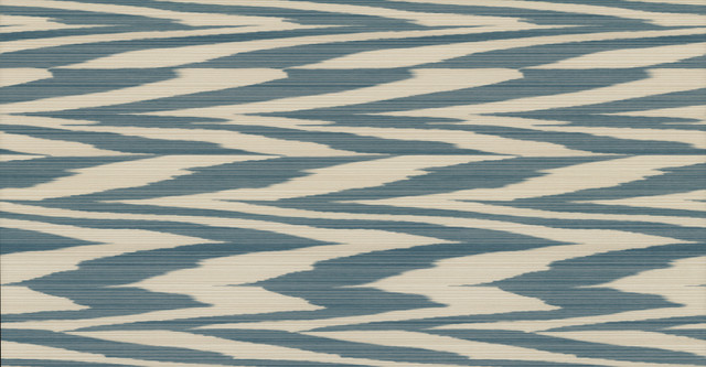Flamed Zigzag Blue & Cream Wallpaper by Missoni Designer Missoni 4 Covers about 108.1 square feet 39.3-in by 33-ft long roll Unpasted 20.8 - Swanky Fabrics - Flamed Zigzag Blue & Cream Wallpaper by Missoni Designer Missoni 4 Covers about 108.1 square feet 39.3-in by 33-ft long roll Unpasted 20.8 - Swanky Fabrics -