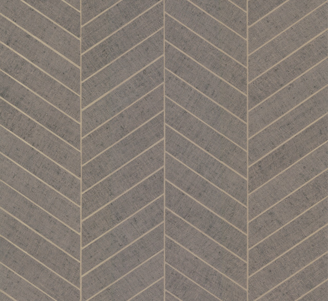 Atelier Herringbone Grey Wallpaper by Ronald Redding Designer Traveler Covers about 72 square feet 36-in by 24-ft long roll Unpasted 0 - Swanky Fabrics - Atelier Herringbone Grey Wallpaper by Ronald Redding Designer Traveler Covers about 72 square feet 36-in by 24-ft long roll Unpasted 0 - Swanky Fabrics -