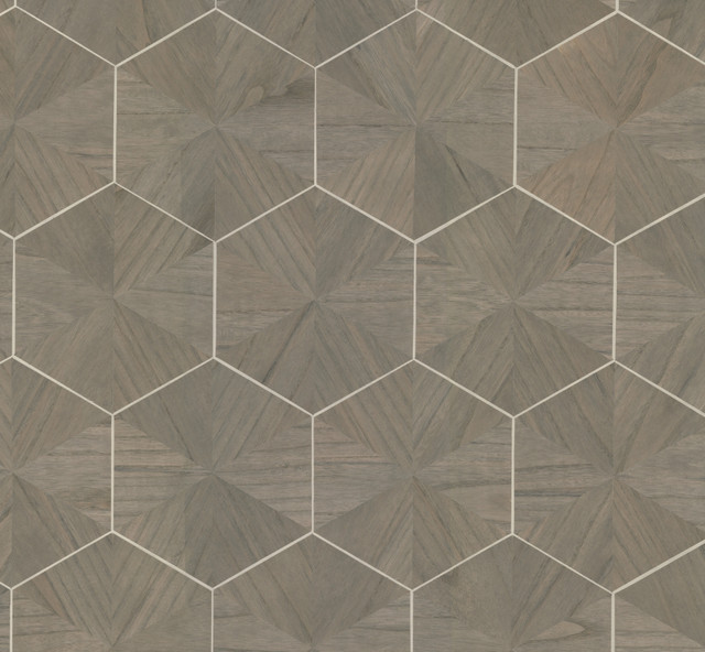Hexagram Wood Veneer Brown Wallpaper by Ronald Redding Designer Traveler Covers about 72 square feet 36-in by 24-ft long roll Unpasted 12 - Swanky Fabrics - Hexagram Wood Veneer Brown Wallpaper by Ronald Redding Designer Traveler Covers about 72 square feet 36-in by 24-ft long roll Unpasted 12 - Swanky Fabrics -