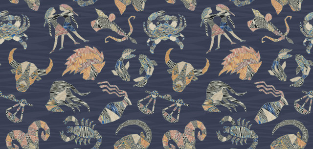 Constellations Blue Wallpaper by Missoni Designer Missoni 4 Covers about 108.1 square feet 39.3-in by 33-ft long roll Unpasted 37.4 - Swanky Fabrics - Constellations Blue Wallpaper by Missoni Designer Missoni 4 Covers about 108.1 square feet 39.3-in by 33-ft long roll Unpasted 37.4 - Swanky Fabrics -