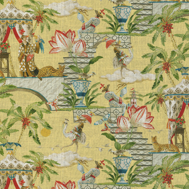Distant Skies Sunlight by Harrison Howard Designer Fabric - 55% linen, 45% rayon Pakistan 50000 Horizontal: 27 and Vertical: 25.25 54 - Swanky Fabrics - Distant Skies Sunlight by Harrison Howard Designer Fabric - 55% linen, 45% rayon Pakistan 50000 Horizontal: 27 and Vertical: 25.25 54 - Swanky Fabrics -