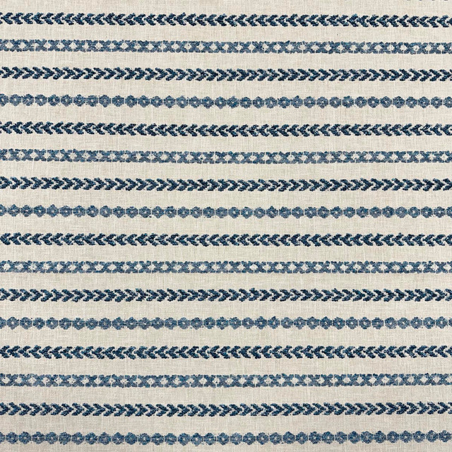 Skarda Bluelake by Magnolia Designer Fabric - 76 Polyester, 24 Cotton India 40000 Horizontal: 0.5 and Vertical: 6 54 - Swanky Fabrics -