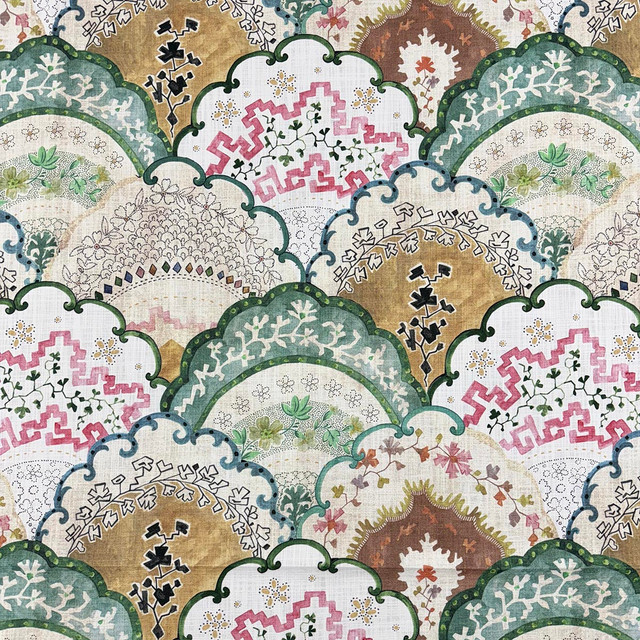 Tamow Multi by Magnolia Designer Fabric - 100% Cotton India 10,000 WYZ Horizontal: 27 and Vertical: 27 54 - Swanky Fabrics -