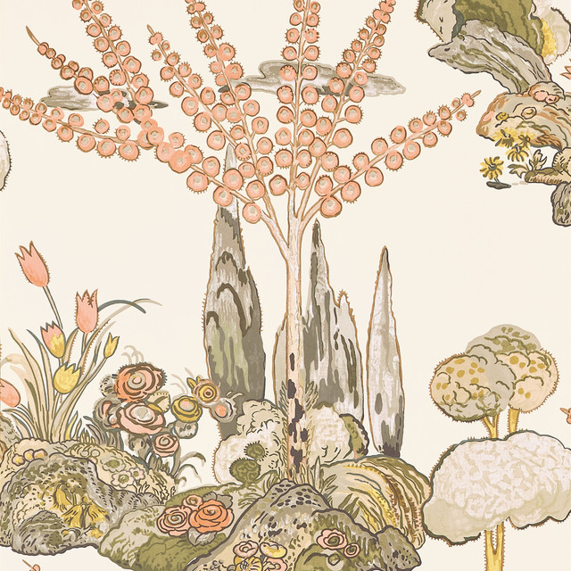 Orleans Apricot and Ginger T45026 by Thibaut Wallpaper Thibaut Wallpaper Orleans Apricot and Ginger T45026Wallpaper WANDERLUST Non Woven Wallpaper U.S.A </p><p>Repeat: H: , V: 30   (76.20  cm) 27  in  (68.58  cm) - Fabric Carolina -