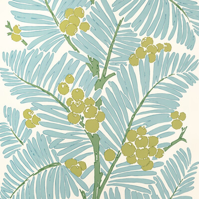 Brunschwig & Fils - Wallcovering - P8022108.153.0 - Wallcovering - PAPER - 95%;OTHER - 5% - United States </p><p>Repeat: H: , V: 27.5 21 - My Fabric Connection -