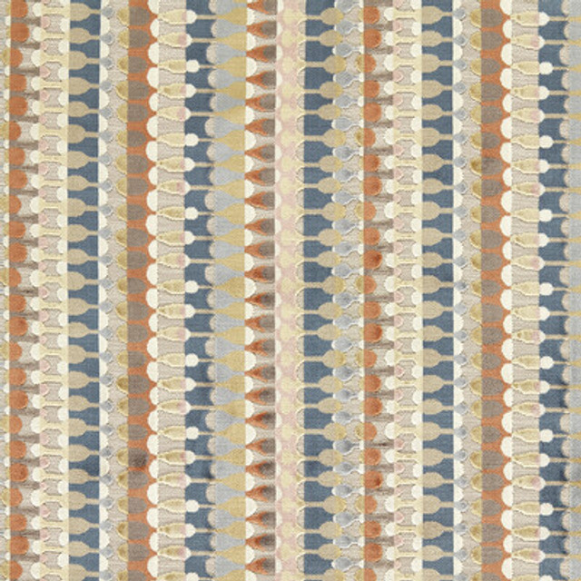 Clarke And Clarke - Upholstery - F1687/03.CAC.0 - Upholstery - POLYESTER - 57%;VISCOSE - 43% - India </p><p>Repeat: H: , V: 27.5 21 - My Fabric Connection -