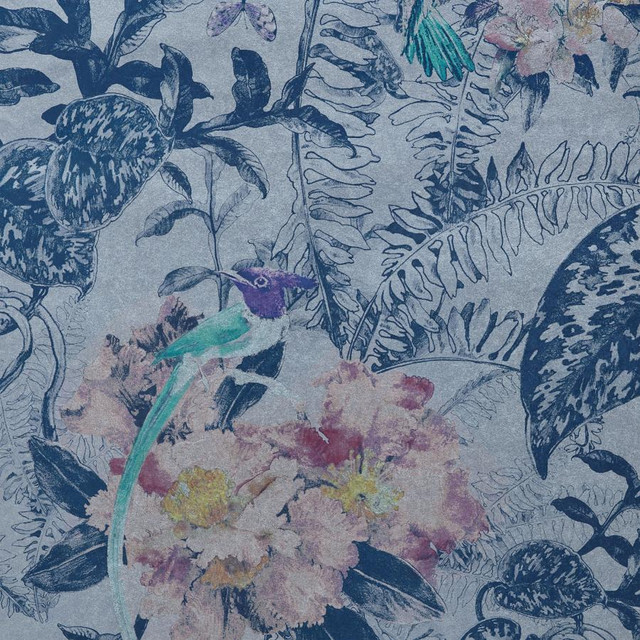 Hedgerow (Wp) # 03 Blue Dusk by 1838 Wallcoverings Designer Wallpaper WILLOW STRAIGHT PASTE THE WALL UNITED KINGDOM V-28.5" 20.5"X11YD - Swanky Fabrics - Hedgerow (Wp) # 03 Blue Dusk by 1838 Wallcoverings Designer Wallpaper WILLOW STRAIGHT PASTE THE WALL UNITED KINGDOM V-28.5" 20.5"X11YD - Swanky Fabrics -