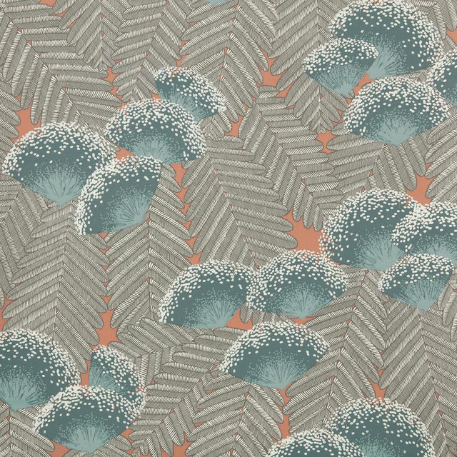 Clarice (Wp) # 04 Cantaloupe by 1838 Wallcoverings Designer Wallpaper ELODIE HALF DROP PASTE THE WALL UNITED KINGDOM V-25.5" 20.5"X11YD - Swanky Fabrics - Clarice (Wp) # 04 Cantaloupe by 1838 Wallcoverings Designer Wallpaper ELODIE HALF DROP PASTE THE WALL UNITED KINGDOM V-25.5" 20.5"X11YD - Swanky Fabrics -