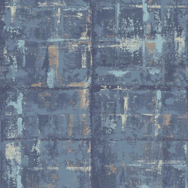 Patina (Wp) # 05 Lagoon by 1838 Wallcoverings Designer Wallpaper Aurora STRAIGHT PASTE THE WALL UNITED KINGDOM V-25.5" 20.5"X11YD - Swanky Fabrics -