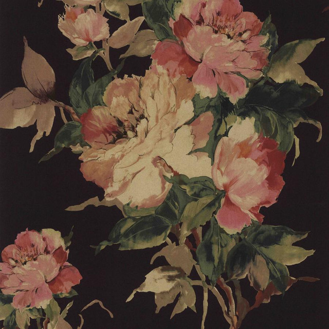 Madama Butterfly (Wp) # 06 by 1838 Wallcoverings Designer Wallpaper CAMELLIA HALF DROP PASTE THE WALL UNITED KINGDOM V-39.5" 20.5"X11YD - Swanky Fabrics - Madama Butterfly (Wp) # 06 by 1838 Wallcoverings Designer Wallpaper CAMELLIA HALF DROP PASTE THE WALL UNITED KINGDOM V-39.5" 20.5"X11YD - Swanky Fabrics -