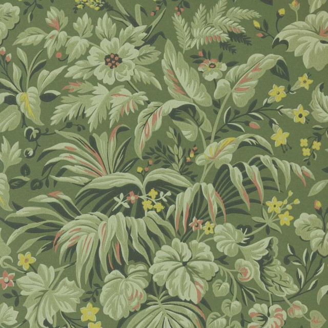 Palmette (Wp) # 01 Forest by 1838 Wallcoverings Designer Wallpaper V&A DECORATIVE PAPERS III HALF DROP PASTE THE WALL UNITED KINGDOM V-12.75" H-25.5" 20.5"X11YD - Swanky Fabrics - Palmette (Wp) # 01 Forest by 1838 Wallcoverings Designer Wallpaper V&A DECORATIVE PAPERS III HALF DROP PASTE THE WALL UNITED KINGDOM V-12.75" H-25.5" 20.5"X11YD - Swanky Fabrics -